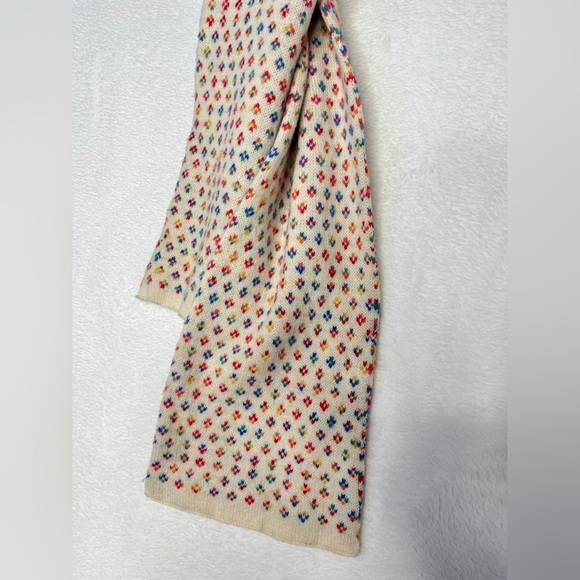J. Crew Wool Fair Isle Scarf Winter Ski Multicolor PreppyGossip Girl Aspen Layer - Picture 7 of 10
